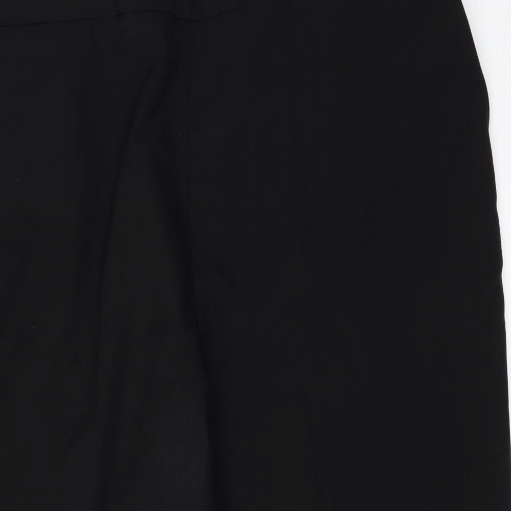 Womens UK Size 18 Preworn Regular Fit  Black Trousers