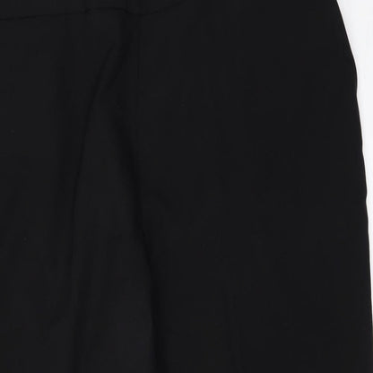 Womens UK Size 18 Preworn Regular Fit  Black Trousers