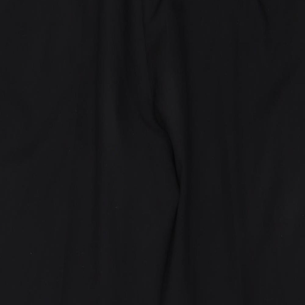 Womens UK Size 18 Preworn Regular Fit  Black Trousers