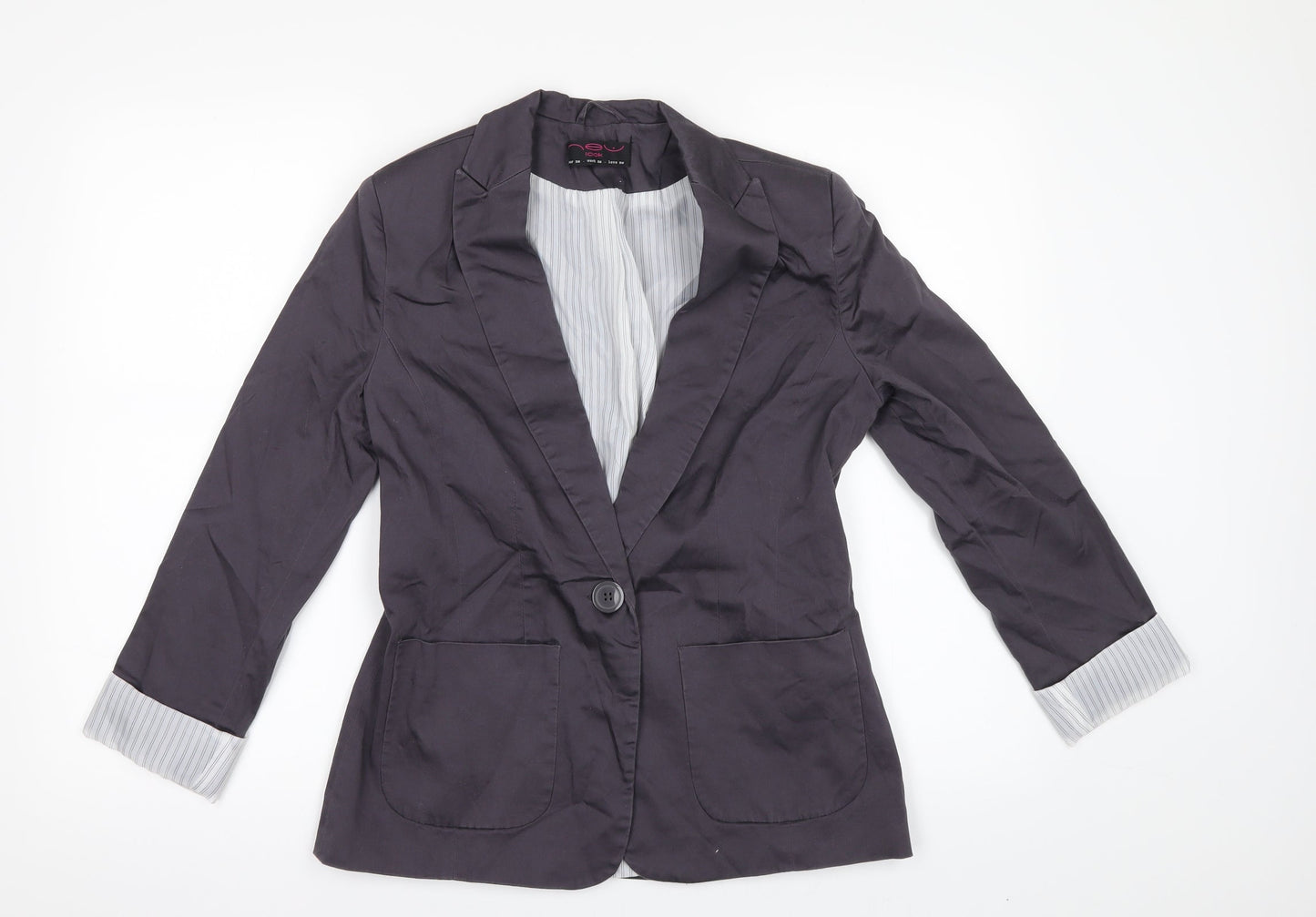 Womens UK Size 10 New Look Grey Jacket