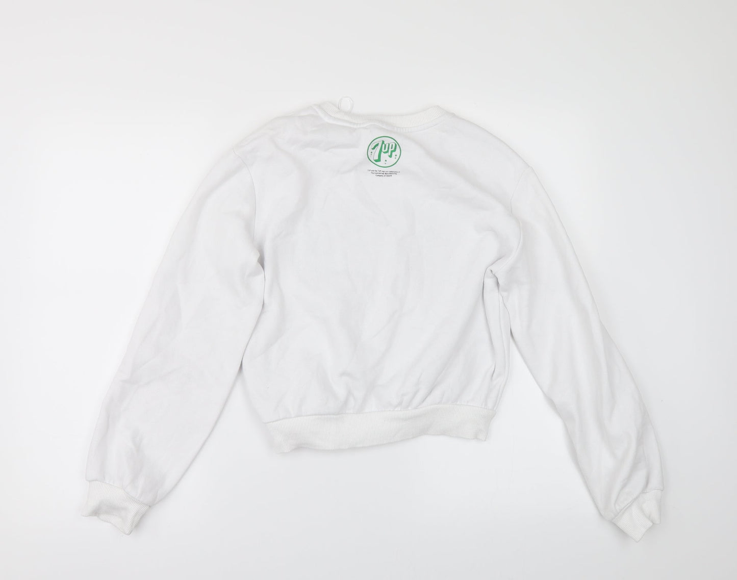 Womens UK Size XL Divided by H&M White Pullover Sweatshirt