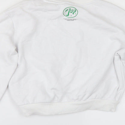 Womens UK Size XL Divided by H&M White Pullover Sweatshirt