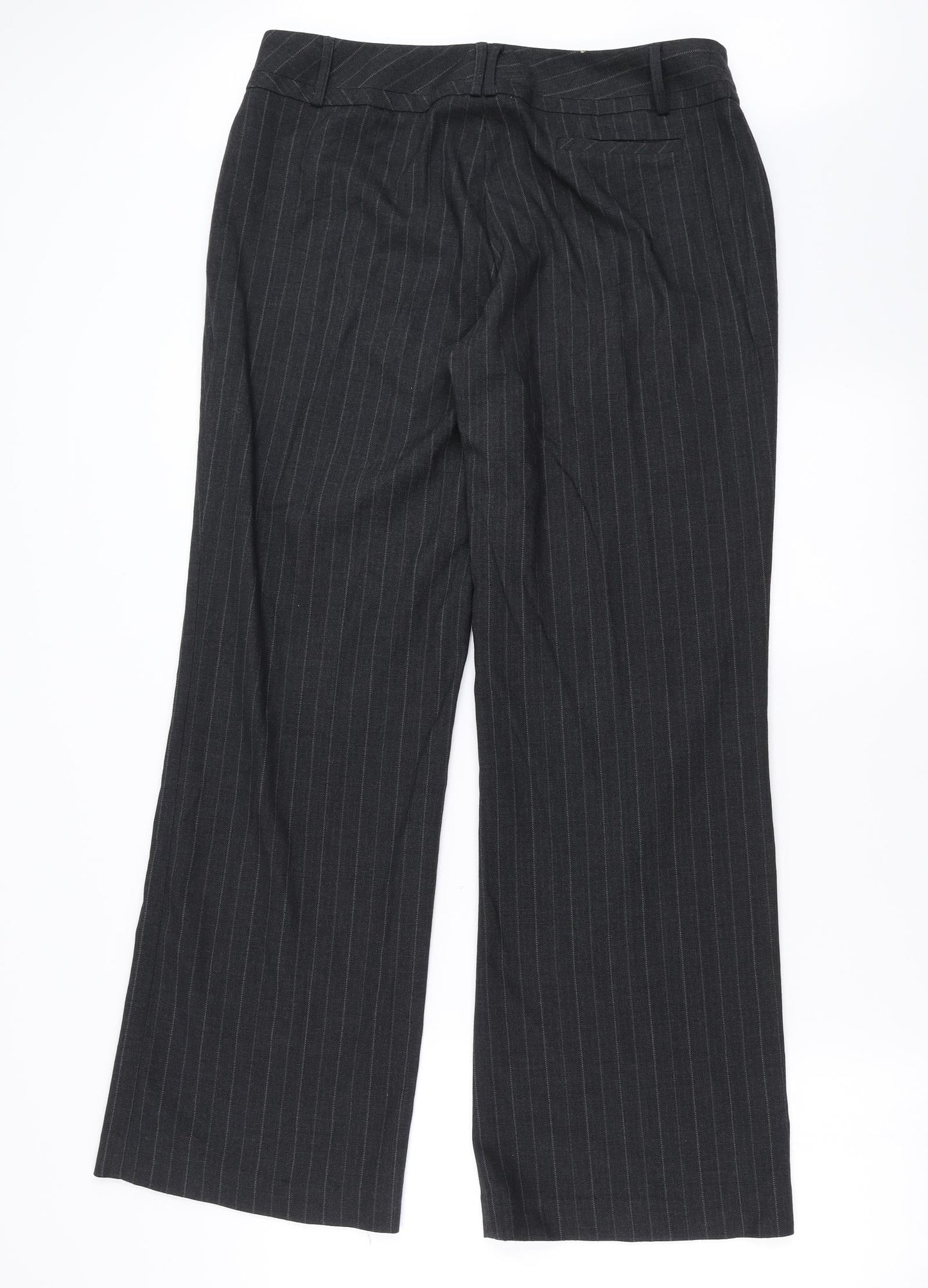 Autonomy Womens Grey Striped  Trousers  Size 14 L31 in
