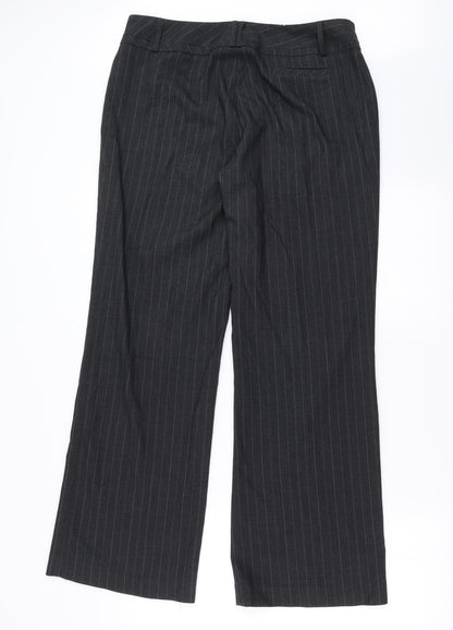 Autonomy Womens Grey Striped  Trousers  Size 14 L31 in