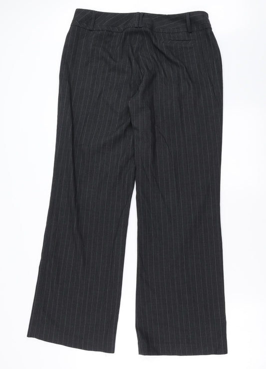 Autonomy Womens Grey Striped  Trousers  Size 14 L31 in