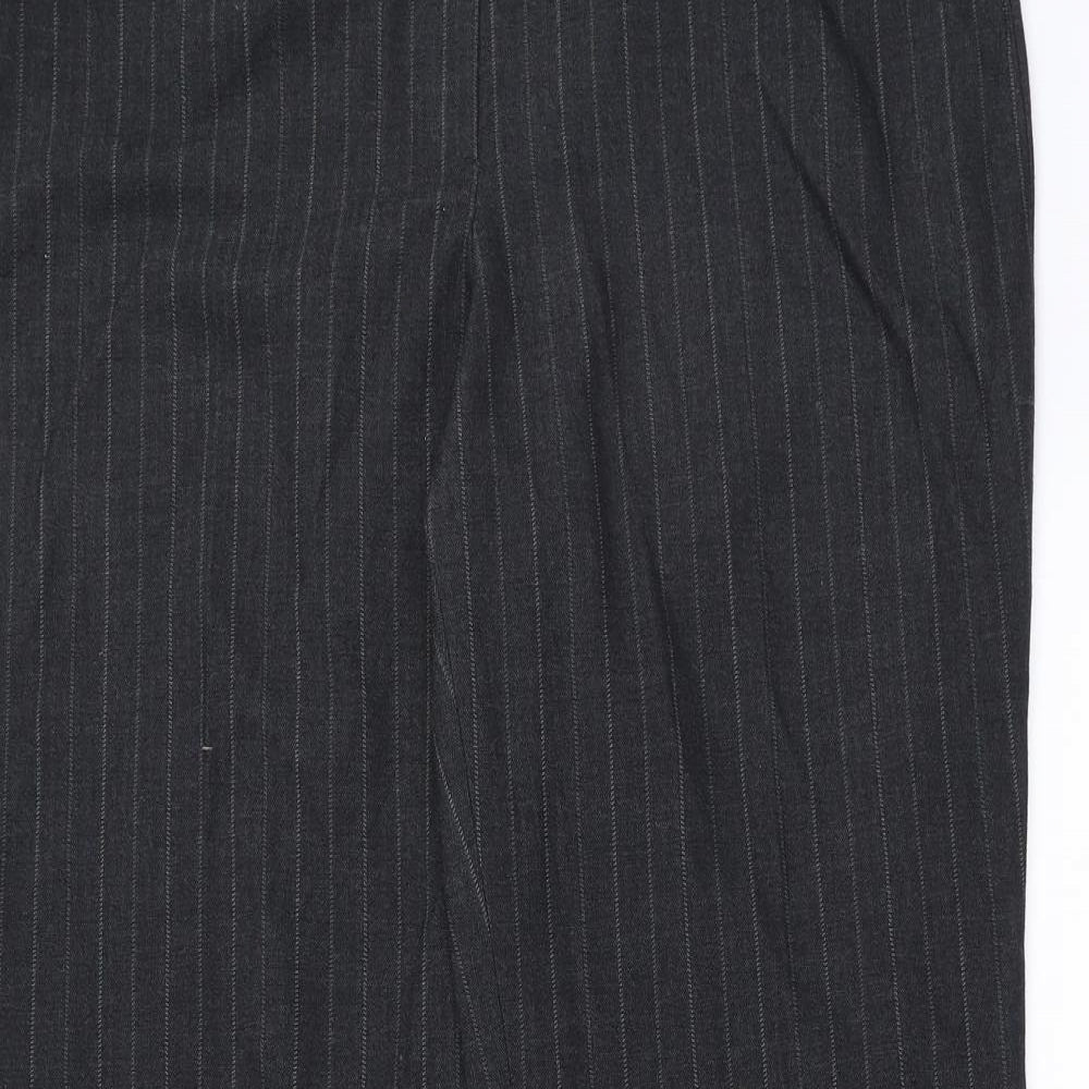 Autonomy Womens Grey Striped  Trousers  Size 14 L31 in