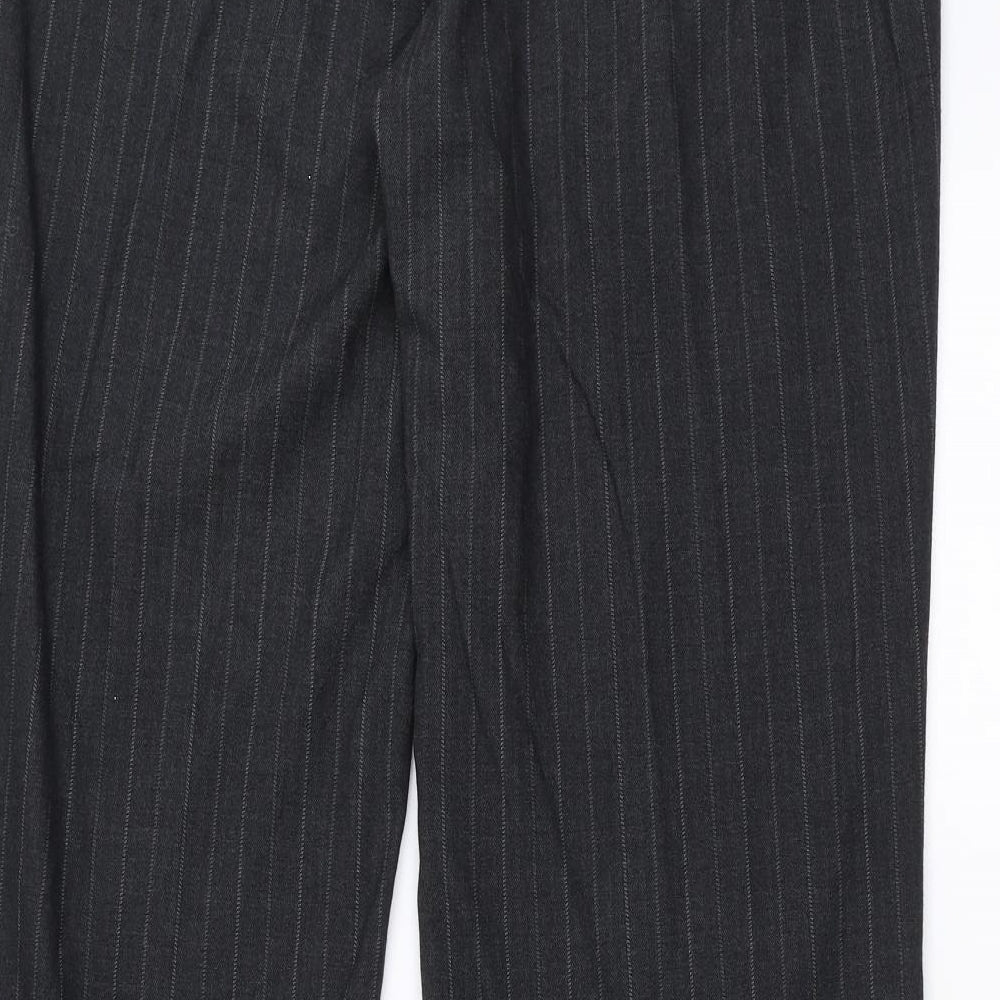 Autonomy Womens Grey Striped  Trousers  Size 14 L31 in