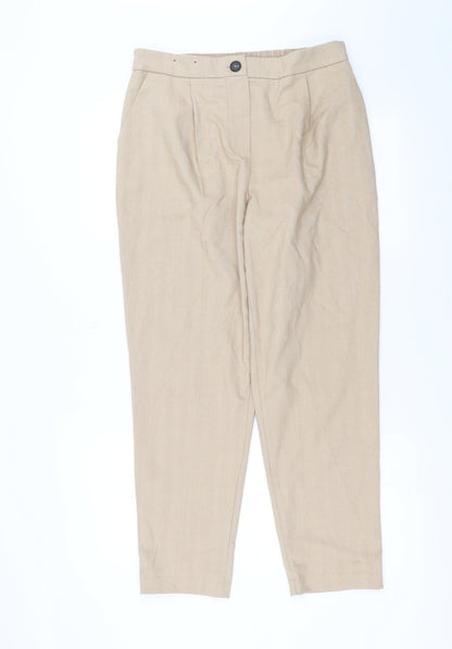New Look Womens Beige   Trousers  Size 12 L27 in