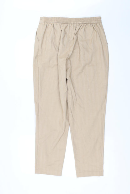 New Look Womens Beige   Trousers  Size 12 L27 in