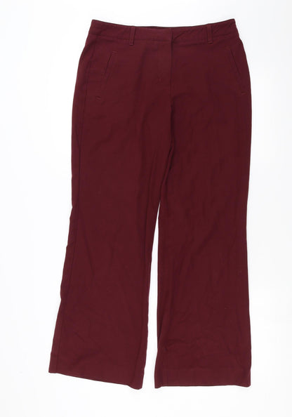 Womens UK Size 12 Marks and Spencer Regular Fit  Purple Trousers