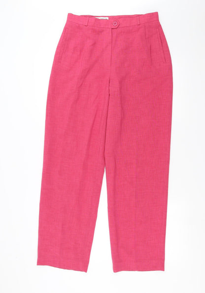 Womens UK Size 12 Gerry Weber Regular Fit  Pink Trousers