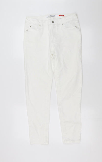 Womens UK Size 29 in Celebrity Pink Extra-Slim Fit Skinny White Jeans