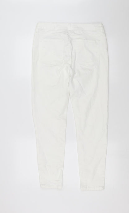 Womens UK Size 29 in Celebrity Pink Extra-Slim Fit Skinny White Jeans