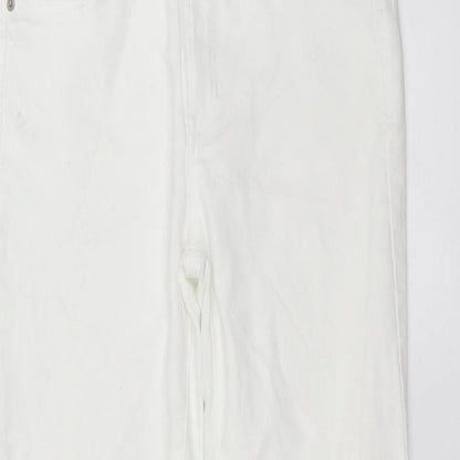 Womens UK Size 29 in Celebrity Pink Extra-Slim Fit Skinny White Jeans