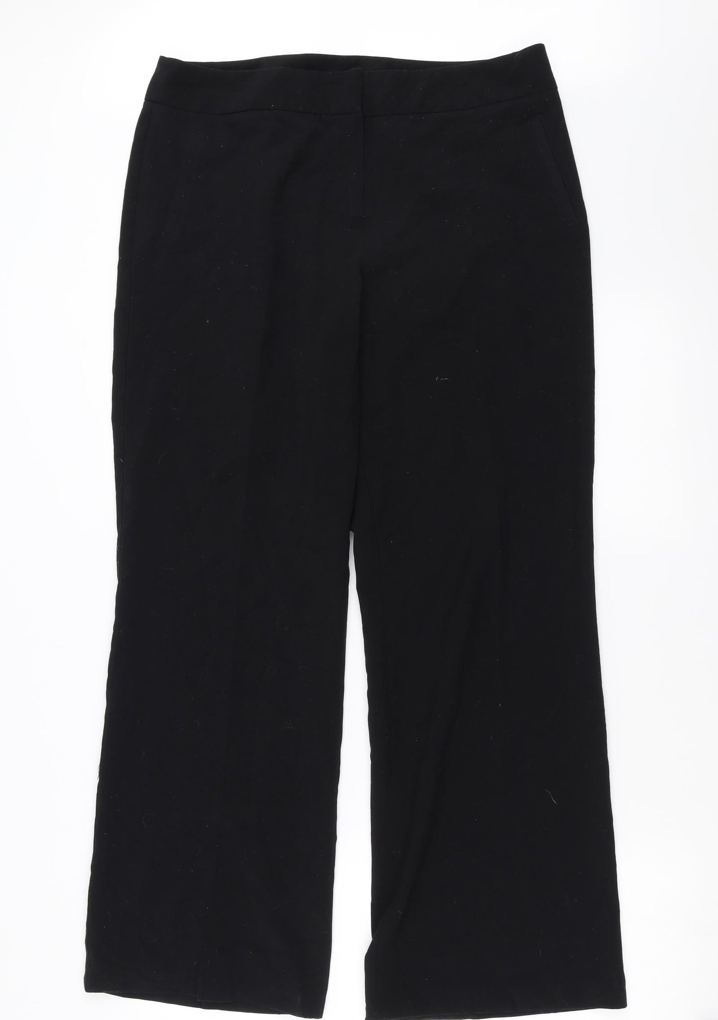 Womens UK Size 14 Marks and Spencer Regular Fit  Black Trousers