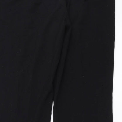 Womens UK Size 14 Marks and Spencer Regular Fit  Black Trousers