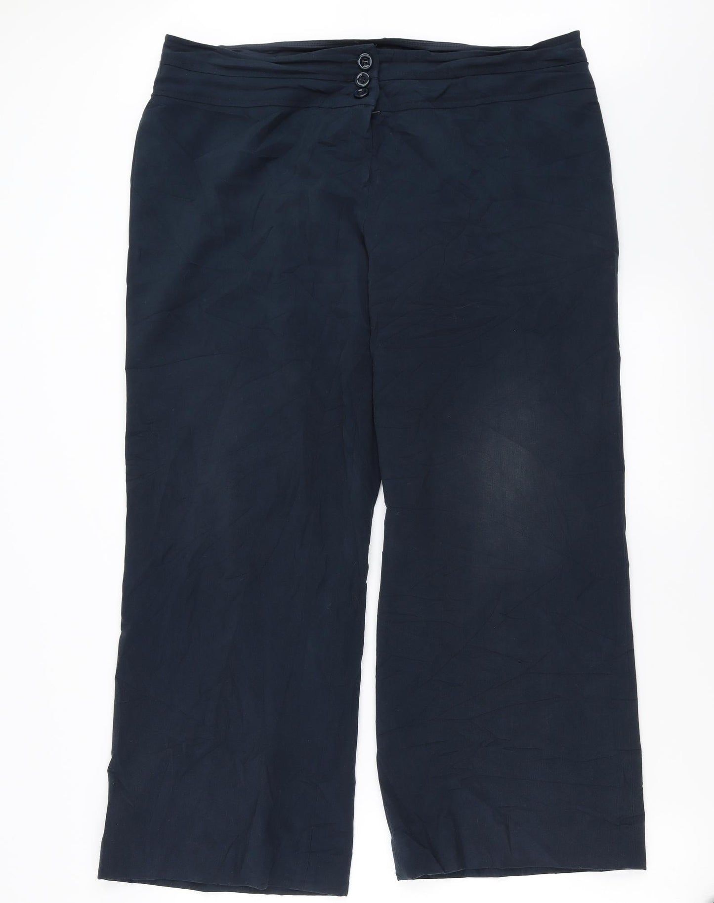 Debenhams Womens Blue   Trousers  Size 16 L28 in