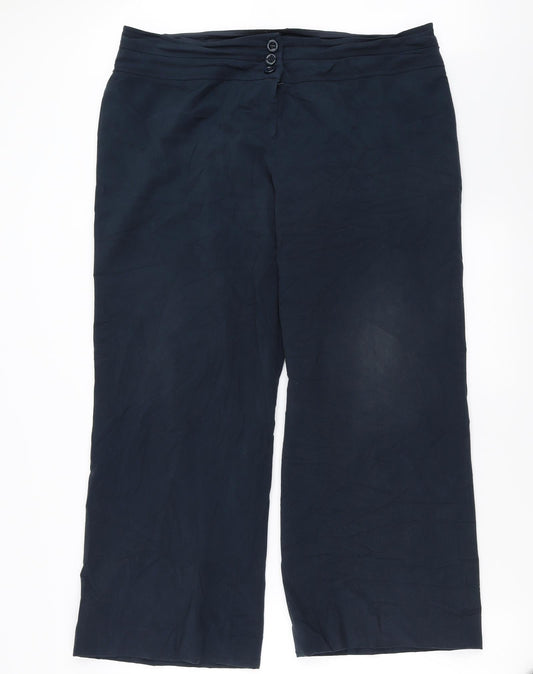 Debenhams Womens Blue   Trousers  Size 16 L28 in