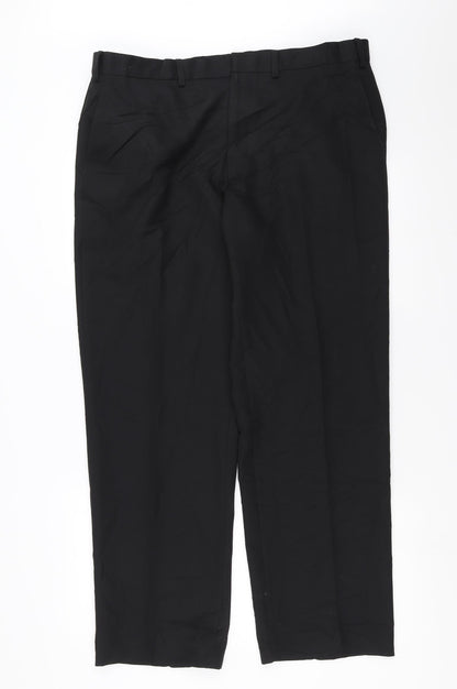 Womens UK Size 38 in Marks and Spencer Regular Fit  Black Trousers
