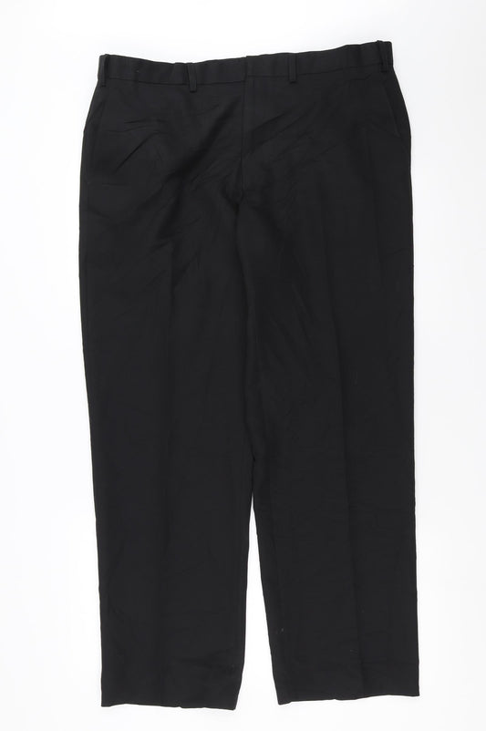 Womens UK Size 38 in Marks and Spencer Regular Fit  Black Trousers