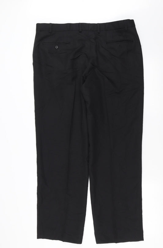 Womens UK Size 38 in Marks and Spencer Regular Fit  Black Trousers
