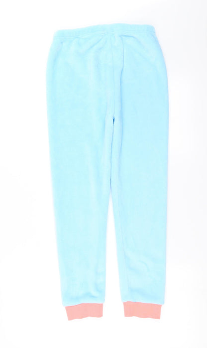 Disney Girls Blue Solid   Pyjama Pants Size 11-12 Years  - flounder