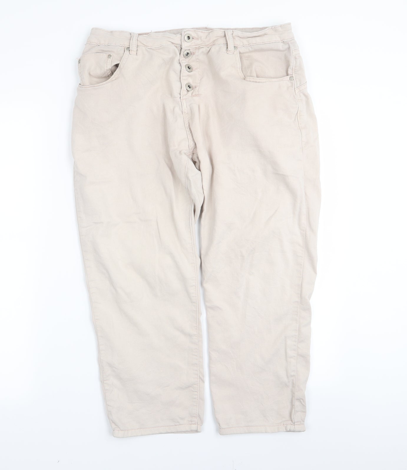 Place de jour Mens Pink   Capri Trousers Size 32 in L22 in