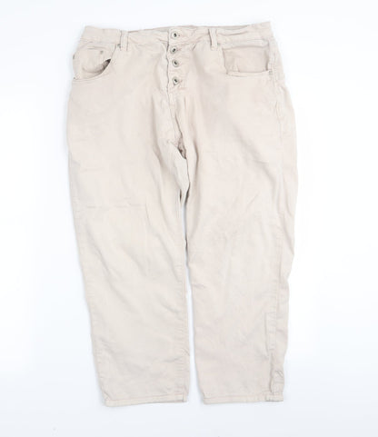 Place de jour Mens Pink   Capri Trousers Size 32 in L22 in