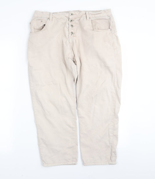 Place de jour Mens Pink   Capri Trousers Size 32 in L22 in