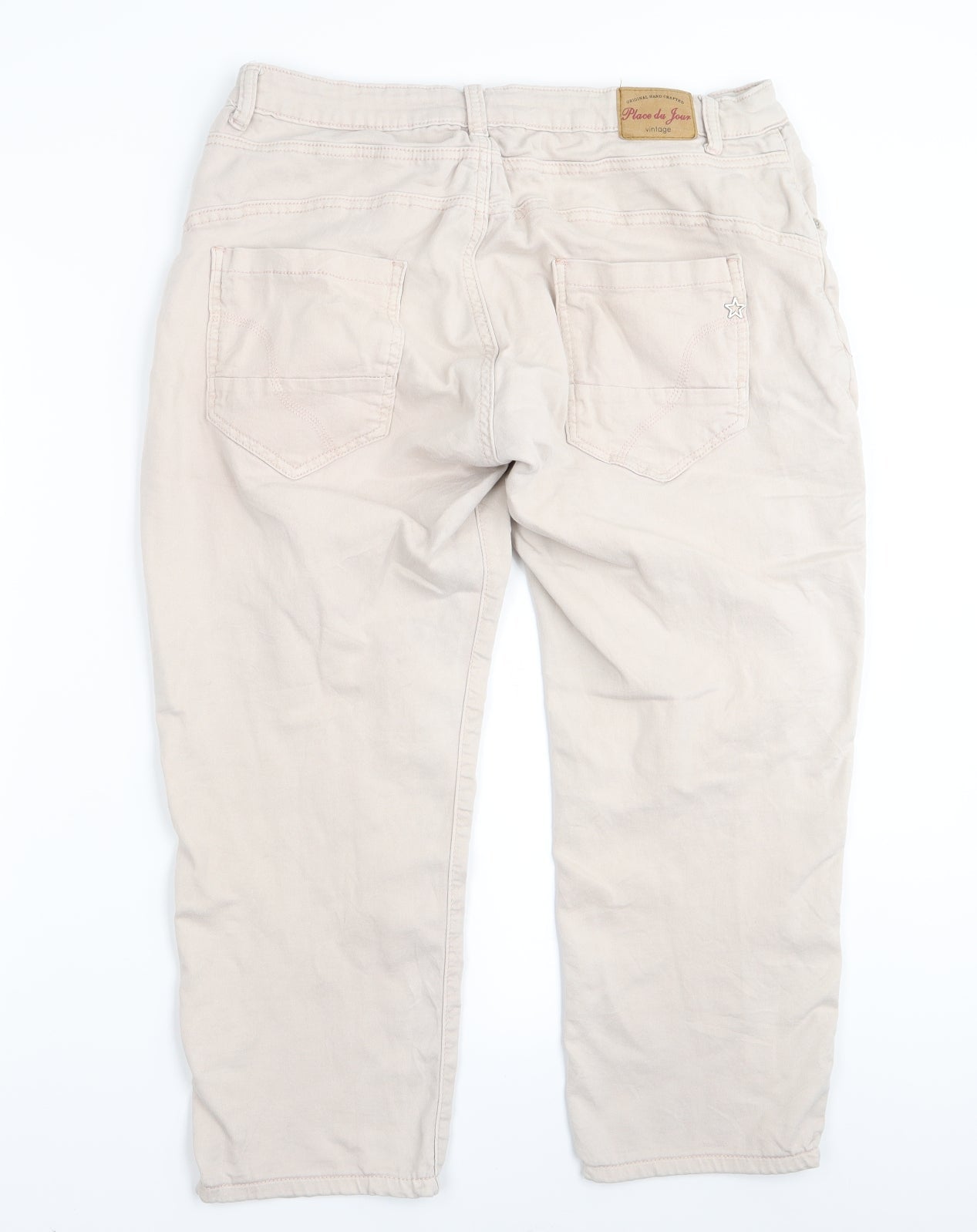 Place de jour Mens Pink   Capri Trousers Size 32 in L22 in