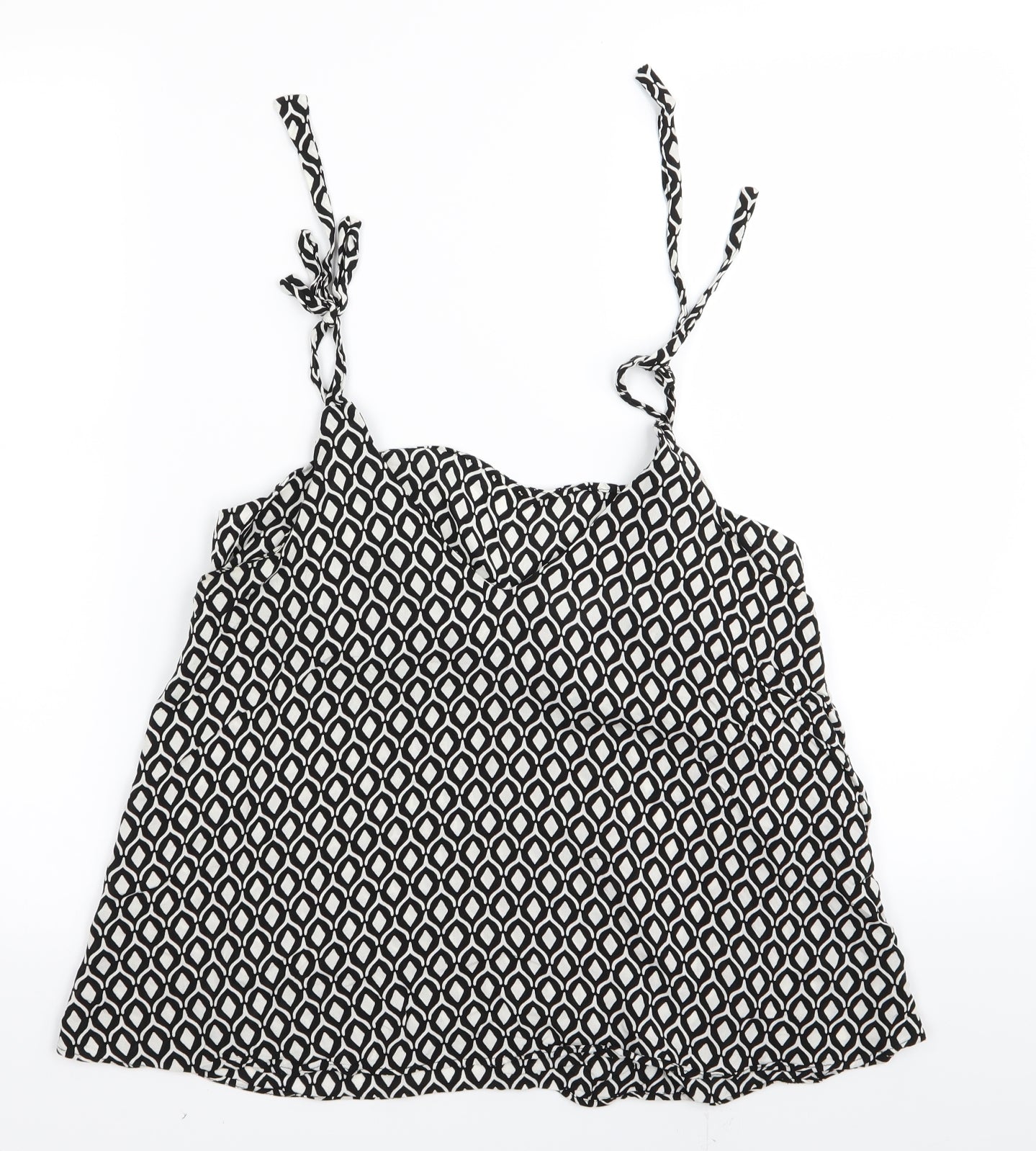 Womens UK Size 8 H&M Black Camisole Tank