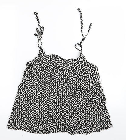 Womens UK Size 8 H&M Black Camisole Tank