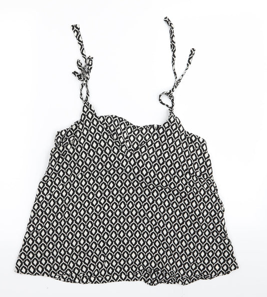 Womens UK Size 8 H&M Black Camisole Tank