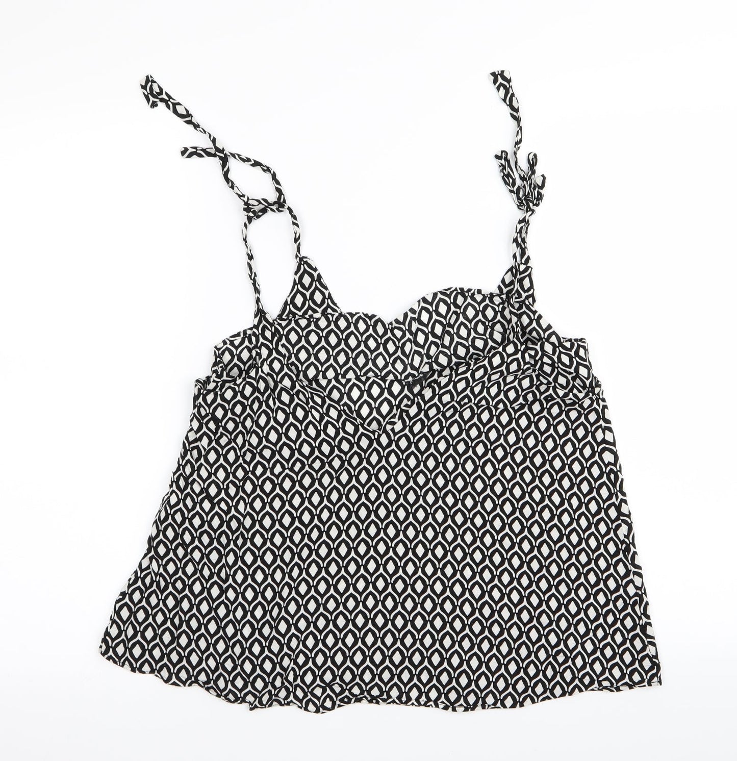 Womens UK Size 8 H&M Black Camisole Tank