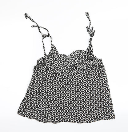 Womens UK Size 8 H&M Black Camisole Tank