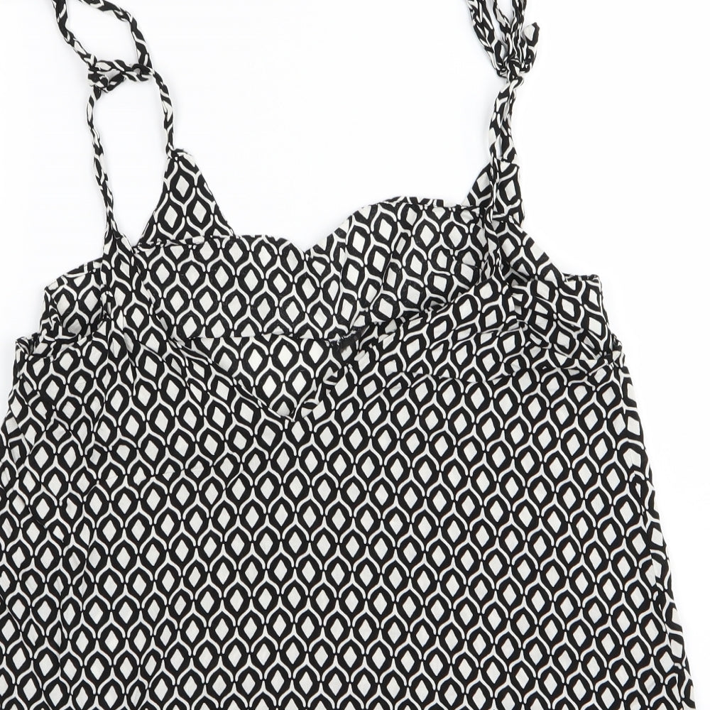 Womens UK Size 8 H&M Black Camisole Tank