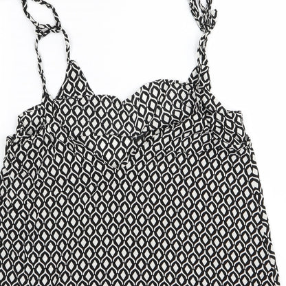 Womens UK Size 8 H&M Black Camisole Tank