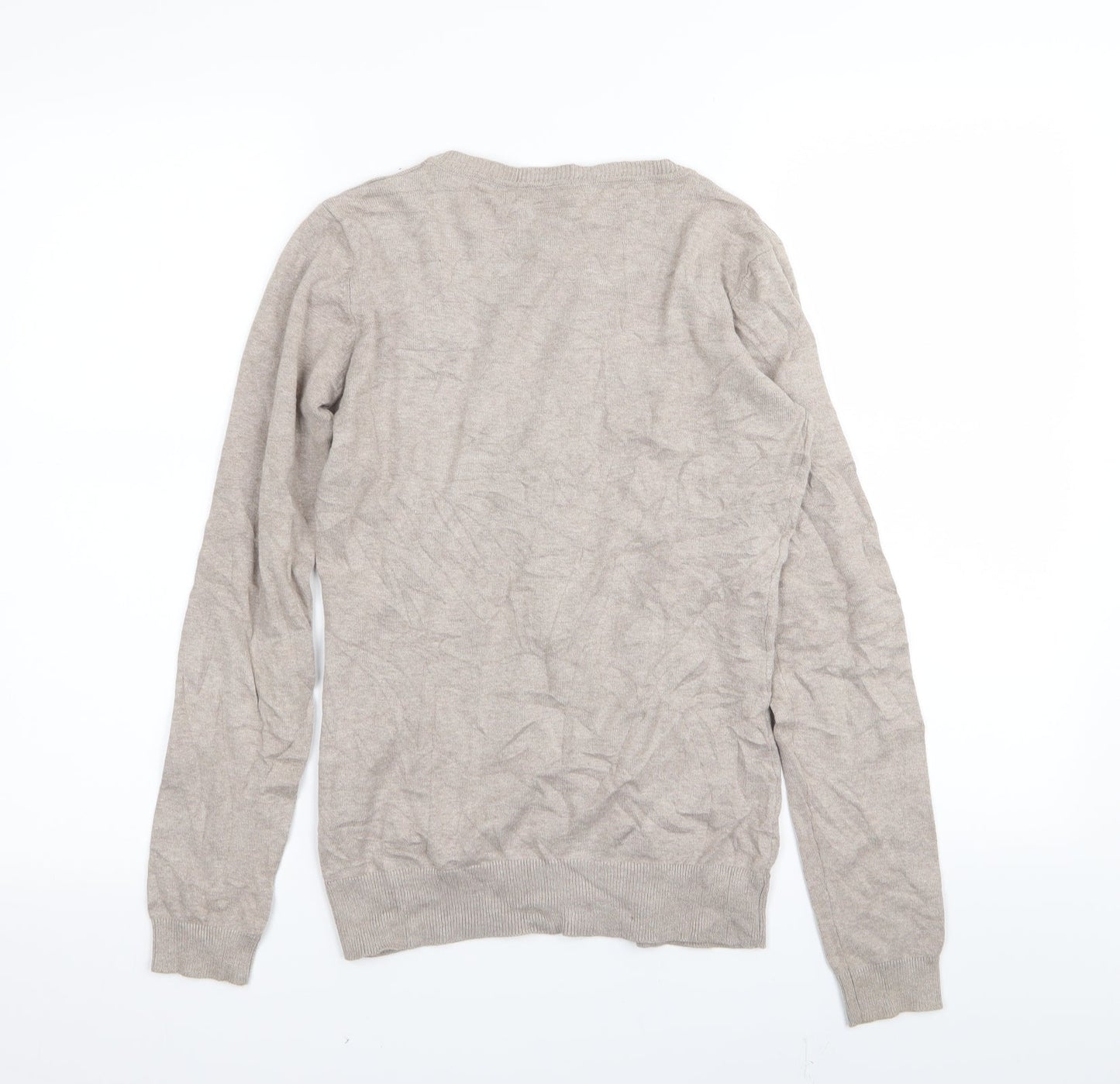 Paza Italia Womens Beige   Cardigan Jumper Size S