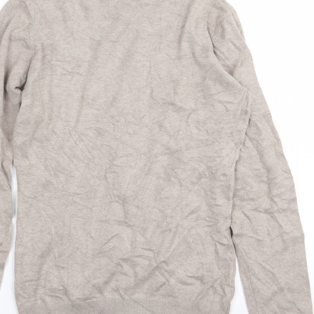 Paza Italia Womens Beige   Cardigan Jumper Size S