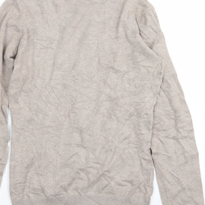 Paza Italia Womens Beige   Cardigan Jumper Size S