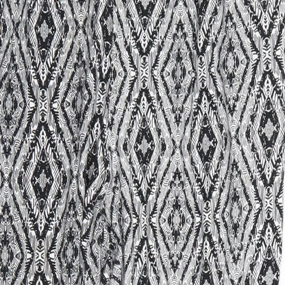 New Look Womens Black Geometric  Trousers  Size 12 L25 in