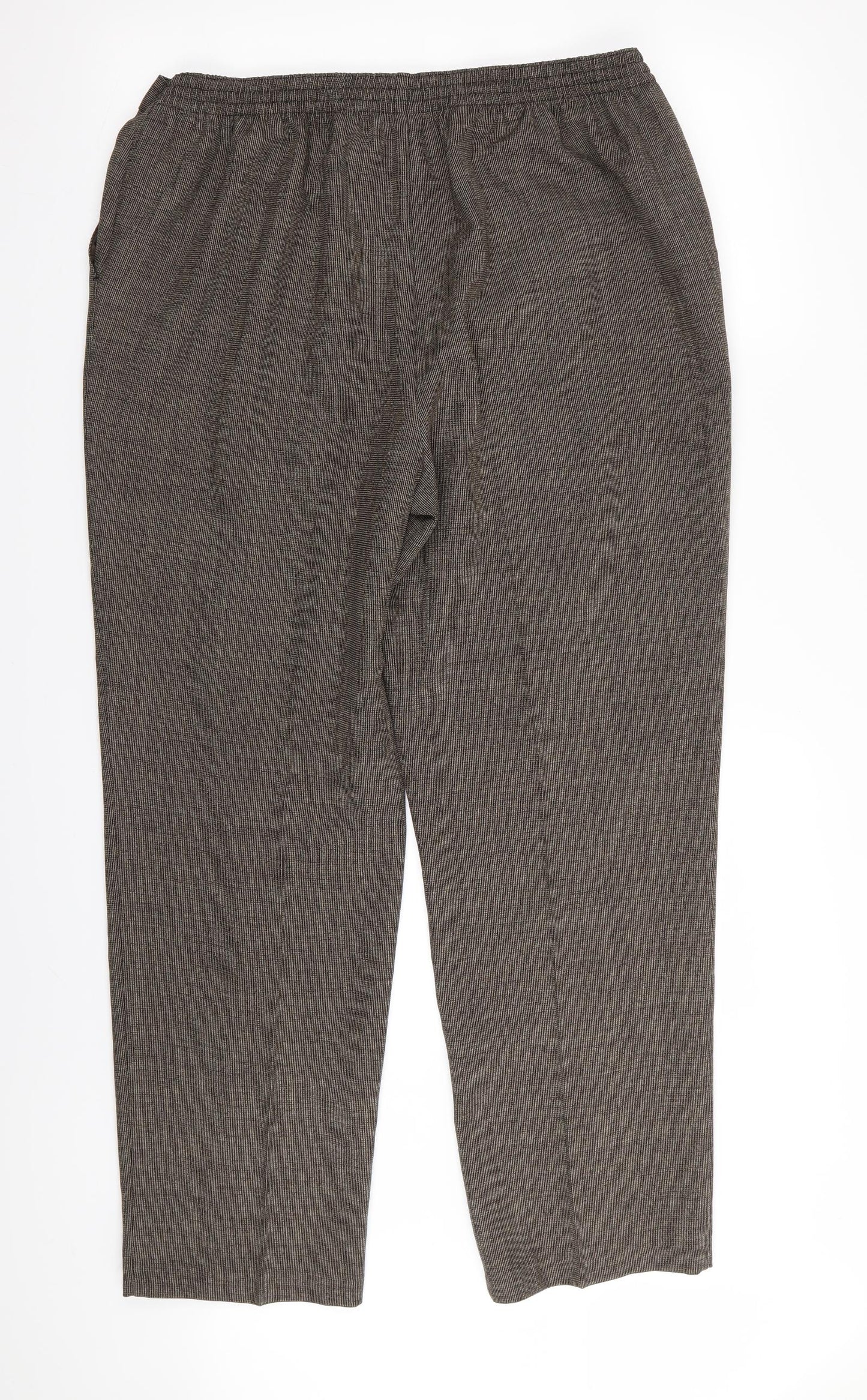 Womens UK Size 18 M&S Regular Fit  Brown Trousers