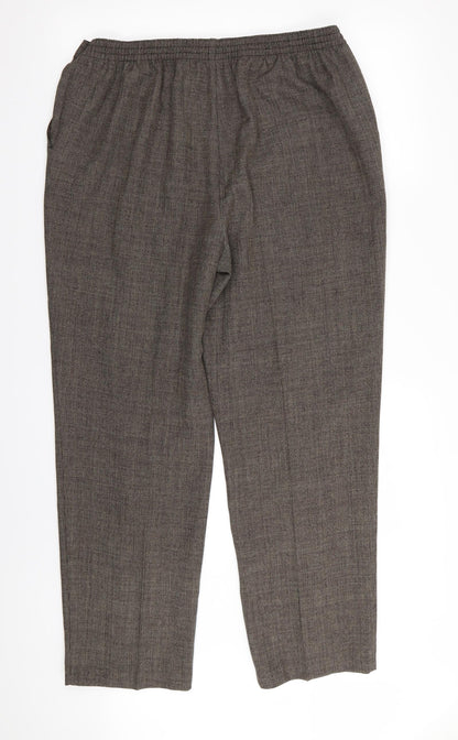 Womens UK Size 18 M&S Regular Fit  Brown Trousers