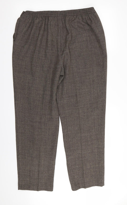 M&S Womens Brown   Trousers  Size 18 L29 in
