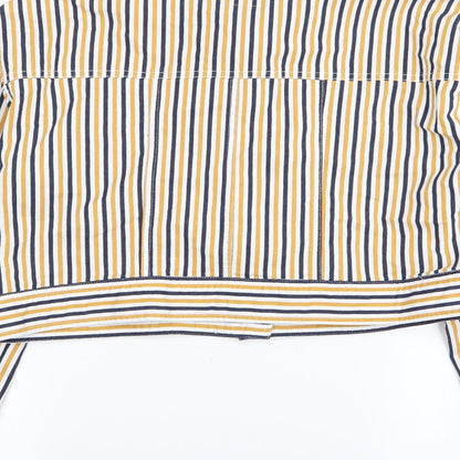 FOREVER 21 Womens Multicoloured Striped  Jacket  Size L  - denim jacket