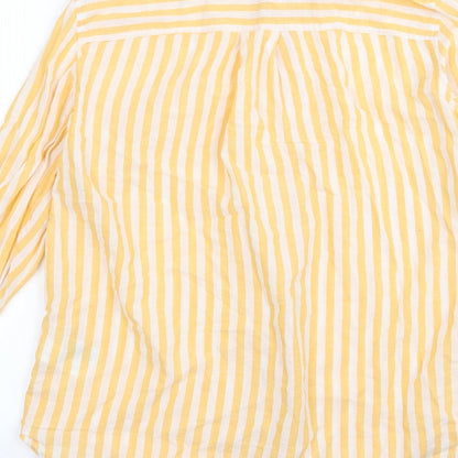 Divided by H&M Womens Multicoloured Striped  Basic Button-Up Size 4