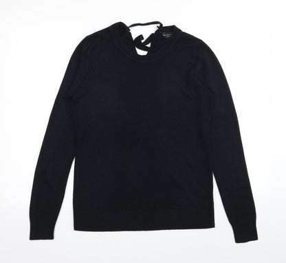 Womens UK Size 12 Dorothy Perkins Black Basic T-Shirt