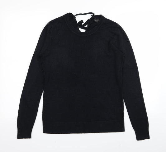 Womens UK Size 12 Dorothy Perkins Black Basic T-Shirt