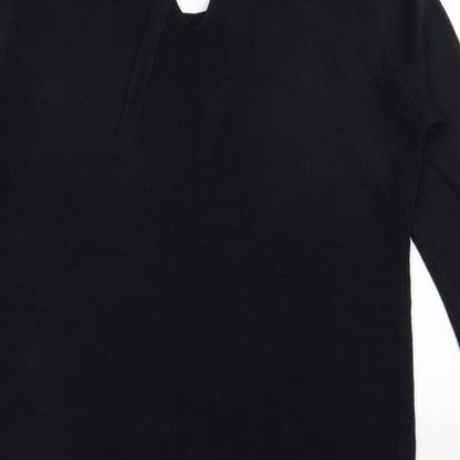 Womens UK Size 12 Dorothy Perkins Black Basic T-Shirt