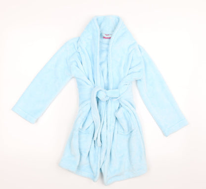 Girls Girls Blue Geometric  Top Gown Size 5-6 Years